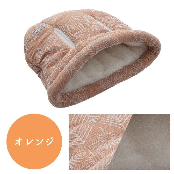 ペット クッション 冬 暖かい 冬用 フェイクファー 抱っこ 袋 グレージュ 約35×40cm マスクロス(代引不可)