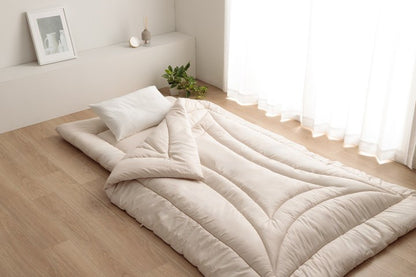 掛け布団 シングル 冬 暖かい 敷布団 セット 防ダニ 冬用 冬布団 夏冬 ウール 国産 ヌード アイボリー 羊毛 約150×210cm 約100×210cm シングルロング 羊毛ヌード(ウール入り防ダニヌード)(代引不可)