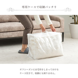 毛布 ブランケット 2枚合わせ毛布 秋 冬 フェイクファー 韓国インテリア 海外風 暖かい ふわもこ おしゃれ 洗える かわいい ラビットファー調 大人かわいい おしゃれ 北欧 姫系(代引不可)