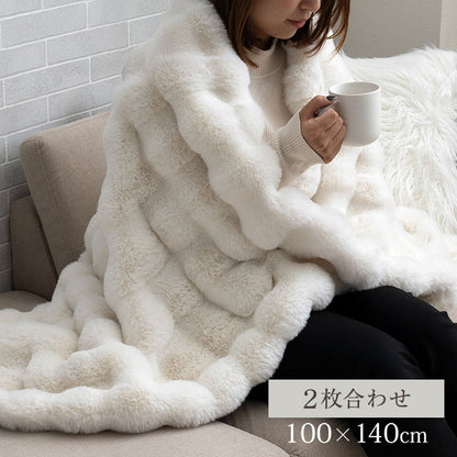 ハーフケット 秋 冬 フェイクファー 韓国インテリア 海外風 暖かい ふわもこ おしゃれ 洗える かわいい ラビットファー調 大人かわいい おしゃれ 北欧 姫系 ふわふわ ホワイト(代引不可)