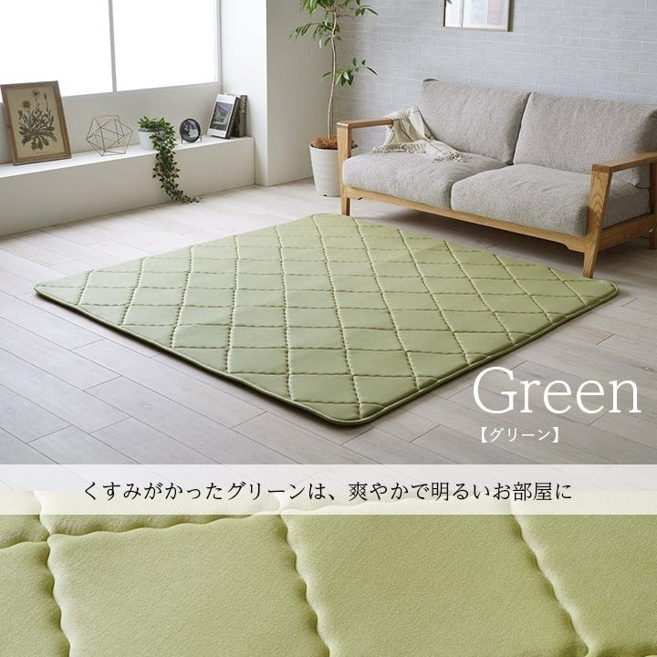 ラグ 滑りにくい 防音 ボリューム 厚い 洗える 手洗い 乾きやすい もっちり 無地 ベージュ 約185×240cm 約3畳 床暖房 ホットカーペット対応 こたつ敷布団 グランドライト(代引不可)