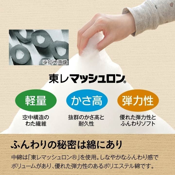 こたつ布団 国産 正方形 撥水 チェック柄 シンプル 軽い ふんわり 柔らかい ローズ 約190×190cm 撥水ブローチ(代引不可)