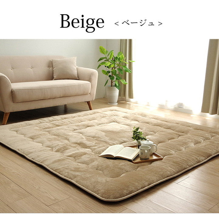 6層フランネルラグ 約190×240cm こたつ敷き布団 長方形 撥水 あったか仕様6層タイプ カーペット 絨毯 保温効果 滑り止め加工 おしゃれ かわいい 北欧 冬 床暖対応(代引不可)