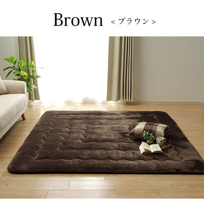 6層フランネルラグ 約190×240cm こたつ敷き布団 長方形 撥水 あったか仕様6層タイプ カーペット 絨毯 保温効果 滑り止め加工 おしゃれ かわいい 北欧 冬 床暖対応(代引不可)