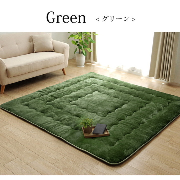 6層フランネルラグ 約190×240cm こたつ敷き布団 長方形 撥水 あったか仕様6層タイプ カーペット 絨毯 保温効果 滑り止め加工 おしゃれ かわいい 北欧 冬 床暖対応(代引不可)