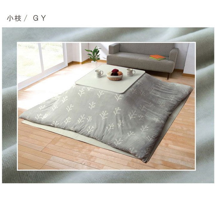 こたつ布団 カバー 洗える 長方形 ファスナータイプ 北欧調 グリーン 約195×245cm ホース(代引不可)