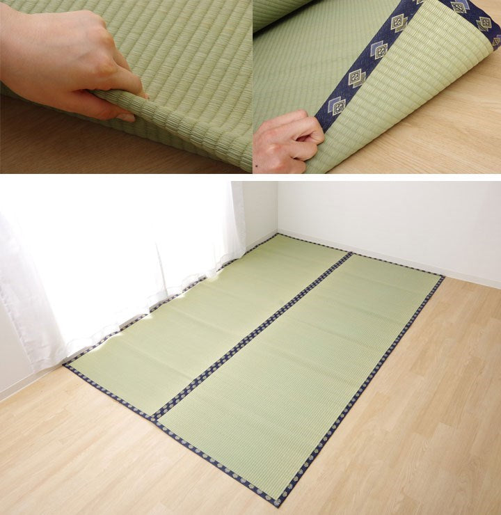 い草 上敷き い草上敷 はっ水 カーペット 無地 『撥水 湖水』 江戸間4.5畳(約261×261cm) 撥水 湖水(代引不可)