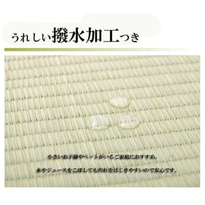 い草 上敷き い草上敷 はっ水 カーペット 無地 『撥水 湖水』 江戸間4.5畳(約261×261cm) 撥水 湖水(代引不可)