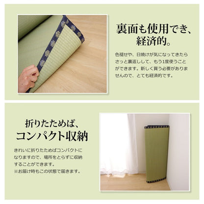 い草 上敷き い草上敷 はっ水 カーペット 無地 『撥水 湖水』 江戸間4.5畳(約261×261cm) 撥水 湖水(代引不可)