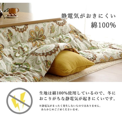 【500円OFF】こたつ布団 長方形大 国産 花柄 掛け単品 ピンク 約205×385cm アリス(代引不可)
