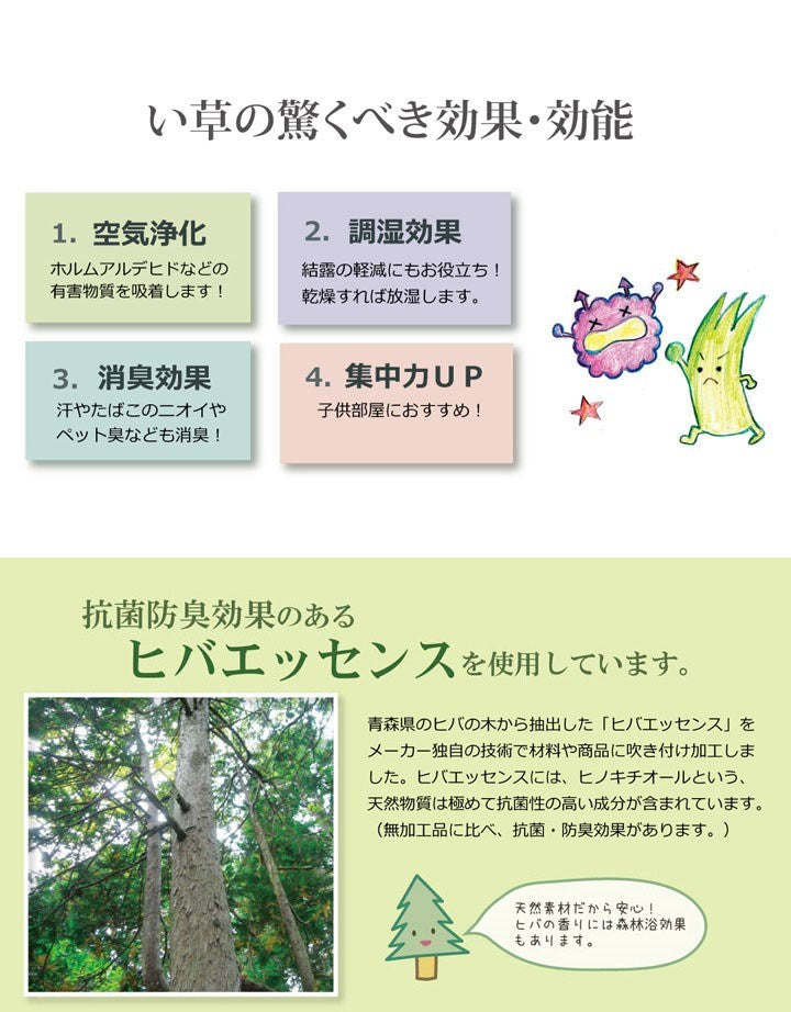 純国産 い草 上敷き カーペット 糸引織 『柿田川』 江戸間2畳(約176×176cm) 柿田川(代引不可)
