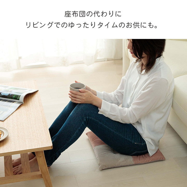 クッション 約40×40cm シート 椅子 おしゃれ くすみカラー コーデュロイ調 フランネル 北欧 かわいい シンプル いす イス シートクッション 座布団 ダイニングチェア用(代引不可)