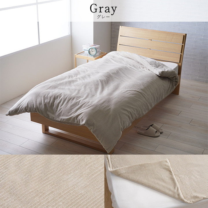 フランネル掛カバー シングルサイズ 150×210cm S 肌触りなめらか ボリューム あったか 洗える 清潔 おしゃれ シンプル かわいい 一人暮らし コーデュロイ調(代引不可)