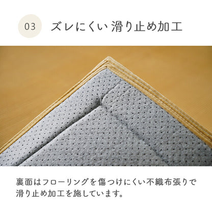 ふんわりフランネルラグ 180×180cm 2畳サイズ 床暖房対応 クッションラグ クッション性 滑り止め加工 手洗いOK おしゃれ 北欧 カーペット 新生活 一人暮らし(代引不可)