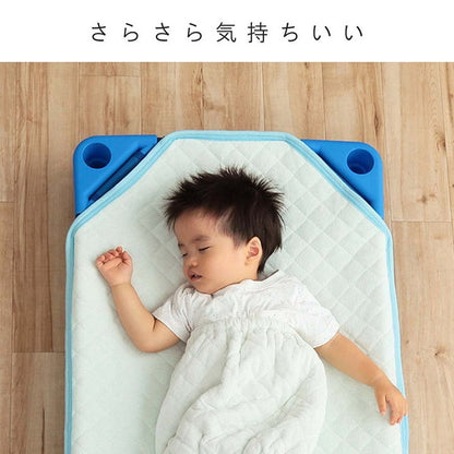 コット敷きパッド 58×101cm 寝具 敷きパッド お昼寝 コット専用 保育園 キッズ ジュニア 綿100% 四隅ゴムバンド付き ズレない 洗える 洗濯機丸洗い 優しいタオル地(代引不可)