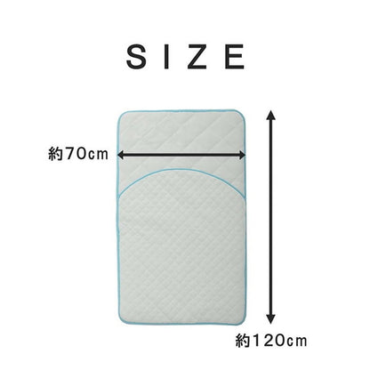 ベビーマットレス 70×120cm 寝具 お昼寝マット 肌掛け布団 一体型 寝冷え対策 キッズ ジュニア 綿100% 滑り止め付き 洗える 洗濯機丸洗い 優しいタオル地(代引不可)