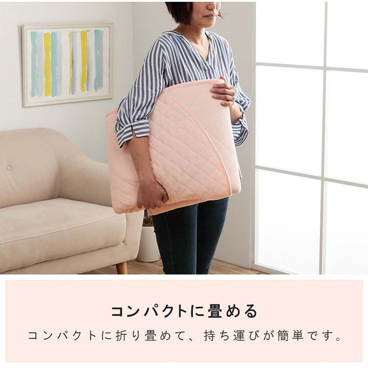 ベビーマットレス 70×120cm 寝具 お昼寝マット 肌掛け布団 一体型 寝冷え対策 キッズ ジュニア 綿100% 滑り止め付き 洗える 洗濯機丸洗い 優しいタオル地(代引不可)