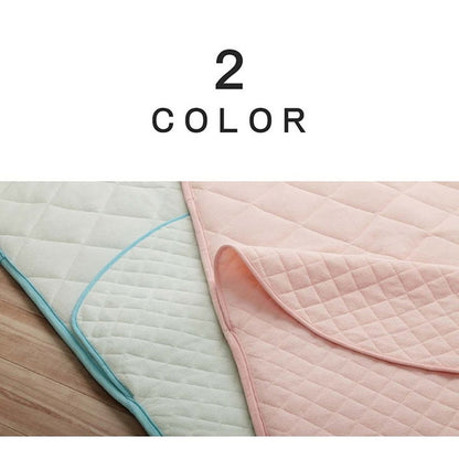 ベビーマットレス 70×120cm 寝具 お昼寝マット 肌掛け布団 一体型 寝冷え対策 キッズ ジュニア 綿100% 滑り止め付き 洗える 洗濯機丸洗い 優しいタオル地(代引不可)
