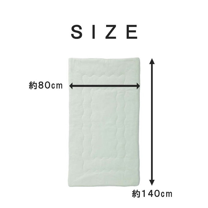ケット 80×140cm 寝具 肌布団 キルトケット お昼寝 保育園 キッズ ジュニア 綿100% 洗える 洗濯機丸洗い 優しいタオル地(代引不可)