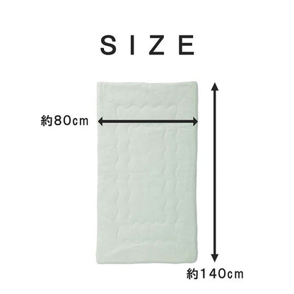 ケット 80×140cm 寝具 肌布団 キルトケット お昼寝 保育園 キッズ ジュニア 綿100% 洗える 洗濯機丸洗い 優しいタオル地(代引不可)