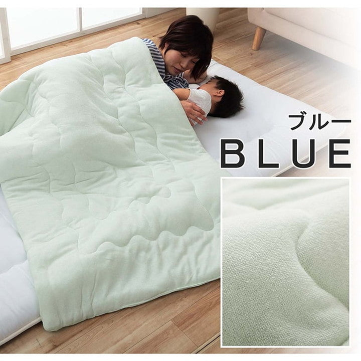 ケット 80×140cm 寝具 肌布団 キルトケット お昼寝 保育園 キッズ ジュニア 綿100% 洗える 洗濯機丸洗い 優しいタオル地(代引不可)