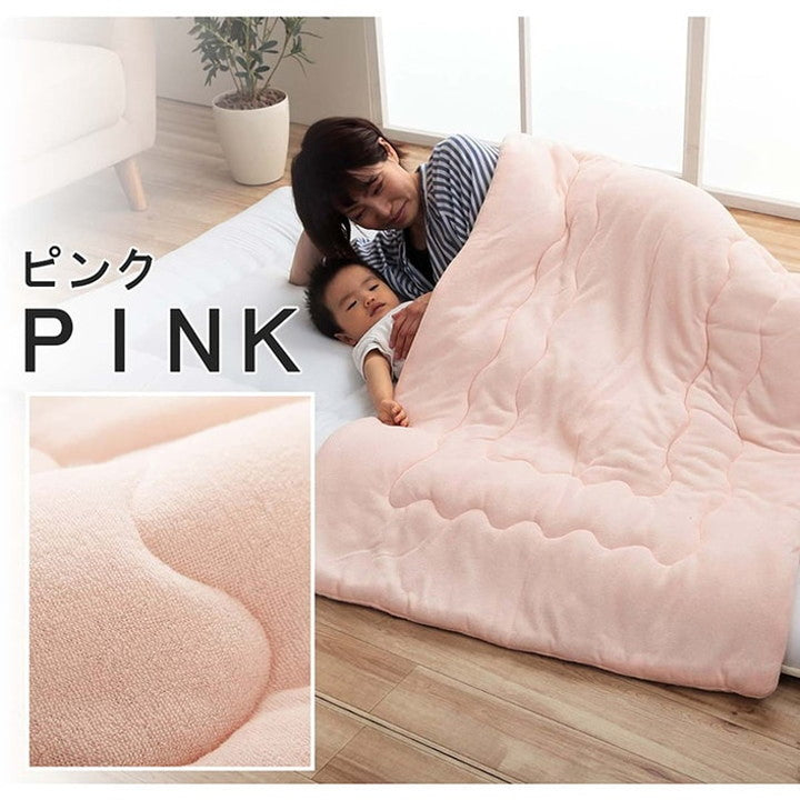 ケット 80×140cm 寝具 肌布団 キルトケット お昼寝 保育園 キッズ ジュニア 綿100% 洗える 洗濯機丸洗い 優しいタオル地(代引不可)