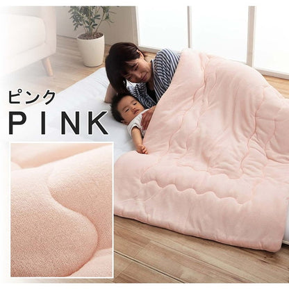 ケット 80×140cm 寝具 肌布団 キルトケット お昼寝 保育園 キッズ ジュニア 綿100% 洗える 洗濯機丸洗い 優しいタオル地(代引不可)