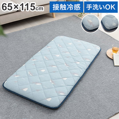 ひんやり 長座布団 65×115cm 柄付き かわいい 子供 犬 接触冷感 冷たい 涼しい イケヒコ フロスト ごろ寝 クッション 座布団 リビング 寝室 子供部屋 新生活 一人暮らし(代引不可)