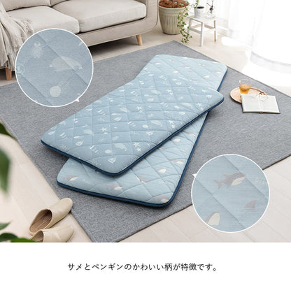 ひんやり 長座布団 65×115cm 柄付き かわいい 子供 犬 接触冷感 冷たい 涼しい イケヒコ フロスト ごろ寝 クッション 座布団 リビング 寝室 子供部屋 新生活 一人暮らし(代引不可)