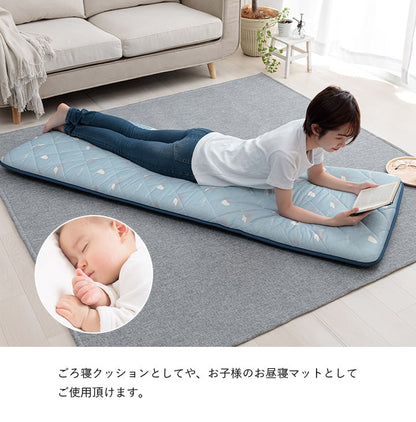 ひんやり 長座布団 65×115cm 柄付き かわいい 子供 犬 接触冷感 冷たい 涼しい イケヒコ フロスト ごろ寝 クッション 座布団 リビング 寝室 子供部屋 新生活 一人暮らし(代引不可)