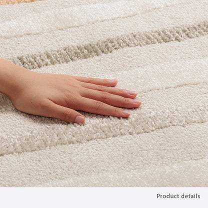 カーペット デザインラグ ウィルトンカーペット 長方形 アイボリー 北欧柄 シンプル 約133×190cm リゼロ(代引不可)