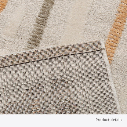 カーペット デザインラグ ウィルトンカーペット 長方形 アイボリー 北欧柄 シンプル 約160×230cm リゼロ(代引不可)