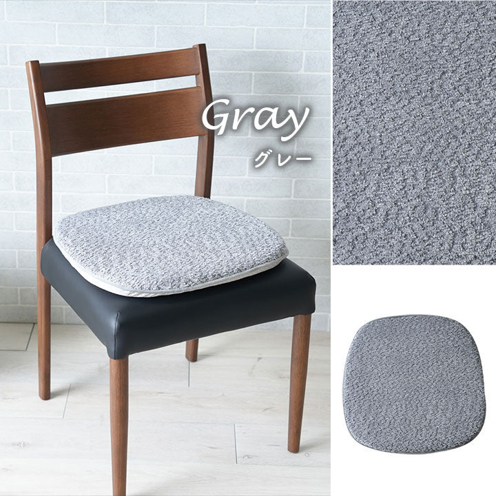 シートクッション 馬蹄 シート 椅子 国産 日本製 滑り止め シンプル ベージュ 約43×41cm コンパクト インタリア 北欧 かわいい ふわふわ オールシーズン ギフト プレゼント 贈り物(代引不可)