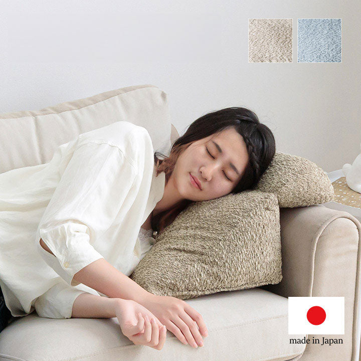 クッション 40×30cm 日本製 ポリエステル100% 手洗い ソファ ソファー くつろぐ おやすみ ひじ掛け 国産 シンプル インテリア かわいい 北欧 リビング 寄りかかり 背もたれ(代引不可)