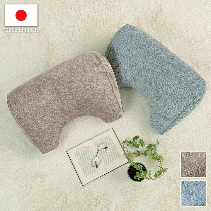 クッション 背もたれ 寄りかかる 背当て くつろぐ シンプル 国産 日本製 ベージュ 約55×35×25cm コンパクト インタリア 北欧 かわいい ふわふわ オールシーズン ギフト プレゼント 贈り物(代引不可)