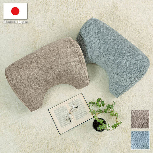 クッション 背もたれ 寄りかかる 背当て くつろぐ シンプル 国産 日本製 ベージュ 約55×35×25cm コンパクト インタリア 北欧 かわいい ふわふわ オールシーズン ギフト プレゼント 贈り物(代引不可)