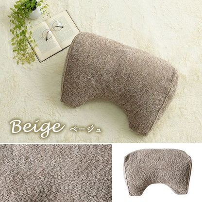 クッション 背もたれ 寄りかかる 背当て くつろぐ シンプル 国産 日本製 ベージュ 約55×35×25cm コンパクト インタリア 北欧 かわいい ふわふわ オールシーズン ギフト プレゼント 贈り物(代引不可)
