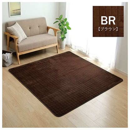 ラグ 約200×240cm 滑りにくい 暖かい 保温 蓄熱 断熱 アルミ 無地 ホットカーペット対応 カーペット 絨毯 じゅうたん マット インテリア 北欧 おしゃれ オールシーズン 新生活(代引不可)