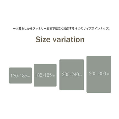 ラグ 約200×240cm 滑りにくい 暖かい 保温 蓄熱 断熱 アルミ 無地 ホットカーペット対応 カーペット 絨毯 じゅうたん マット インテリア 北欧 おしゃれ オールシーズン 新生活(代引不可)