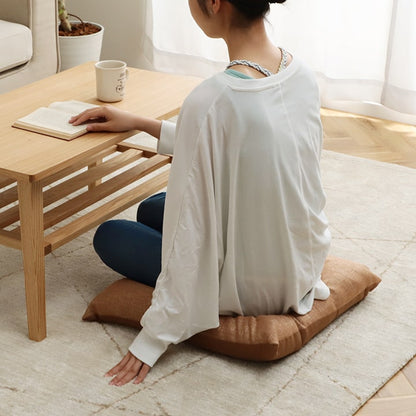 クッション 日本製 リビング用 シート 無地 シンプル ベージュ 約50×50cm かわいい おしゃれ(代引不可)