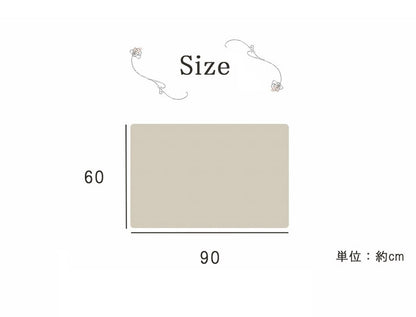 玄関マット ボリューム 滑りにくい 丸洗いOK 花柄 立体的 清潔 お洒落 60×90cm おしゃれ かわいい(代引不可)