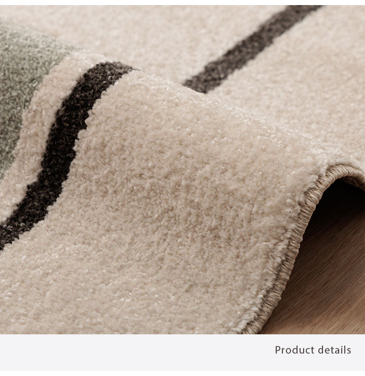 ウィルトンカーペット カーペット デザインラグ ウィルトンカーペット 長方形 アイボリー 北欧柄 ライン柄 約160×230cm(代引不可)