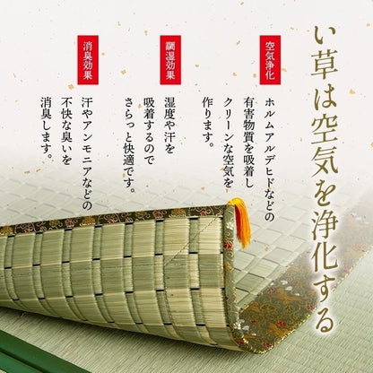 日本製 い草 御前ござ 盆 法事 仏前 掛川織 シンプル 約88×120cm 松川(代引不可)