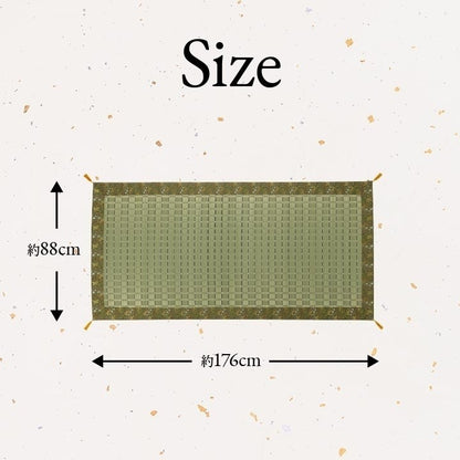 日本製 い草 御前ござ 盆 法事 仏前 掛川織 シンプル 約88×176cm 松川(代引不可)
