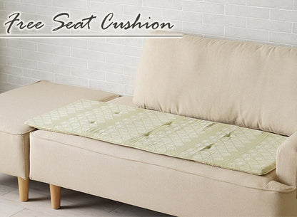 クッション シート 長方形 ベンチシート おしゃれ ジャパンディ ベージュ 約45×120cm マスクロス(代引不可)