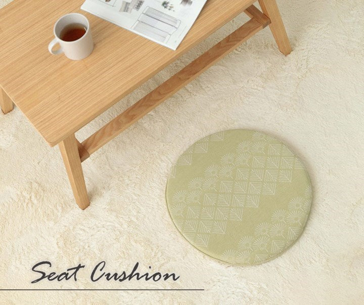 クッション シート 椅子 低反発 丸 おしゃれ ジャパンディ ベージュ 約40cm丸 マスクロス(代引不可)