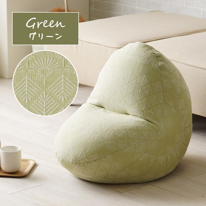 クッション 座椅子 ビーズ 背もたれ ソファー おしゃれ ジャパンディ ミニ ベージュ 約50×50cm マスクロス(代引不可)