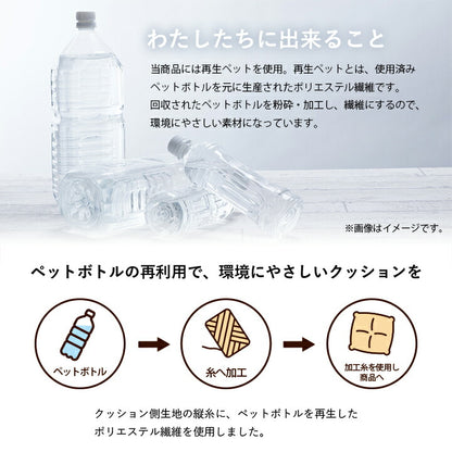 クッション 約35cm丸 日本製 円座 北欧 洗える 穴あき かわいい スラブ生地 国内綿入れ加工 ふかふか カークッション ダイニングチェア 座布団 椅子用(代引不可)