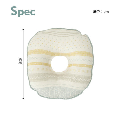 クッション 約35cm丸 日本製 円座 北欧 洗える 穴あき かわいい スラブ生地 国内綿入れ加工 ふかふか カークッション ダイニングチェア 座布団 椅子用(代引不可)