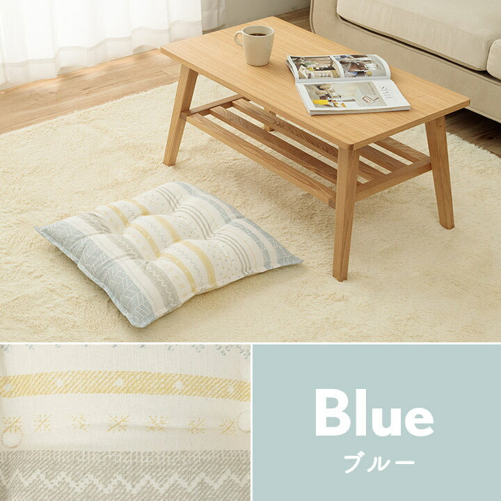 クッション約53×53cm 日本製 リビング用 シート 北欧 洗える かわいい スラブ生地 おしゃれ 国内綿入れ加工 フロアクッション 座布団 ダイニング チェア(代引不可)